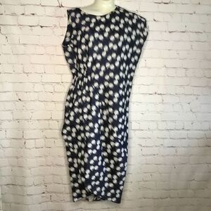 NWOT Zero plus Maria Cornejo Assymetric Design Blue Dress Size 4